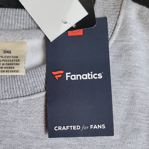 ๐ NEW Seattle Seahawks NFL Fanatics Mens Gray Crew Sweatshirt Size 3X - Picture 10 of 12